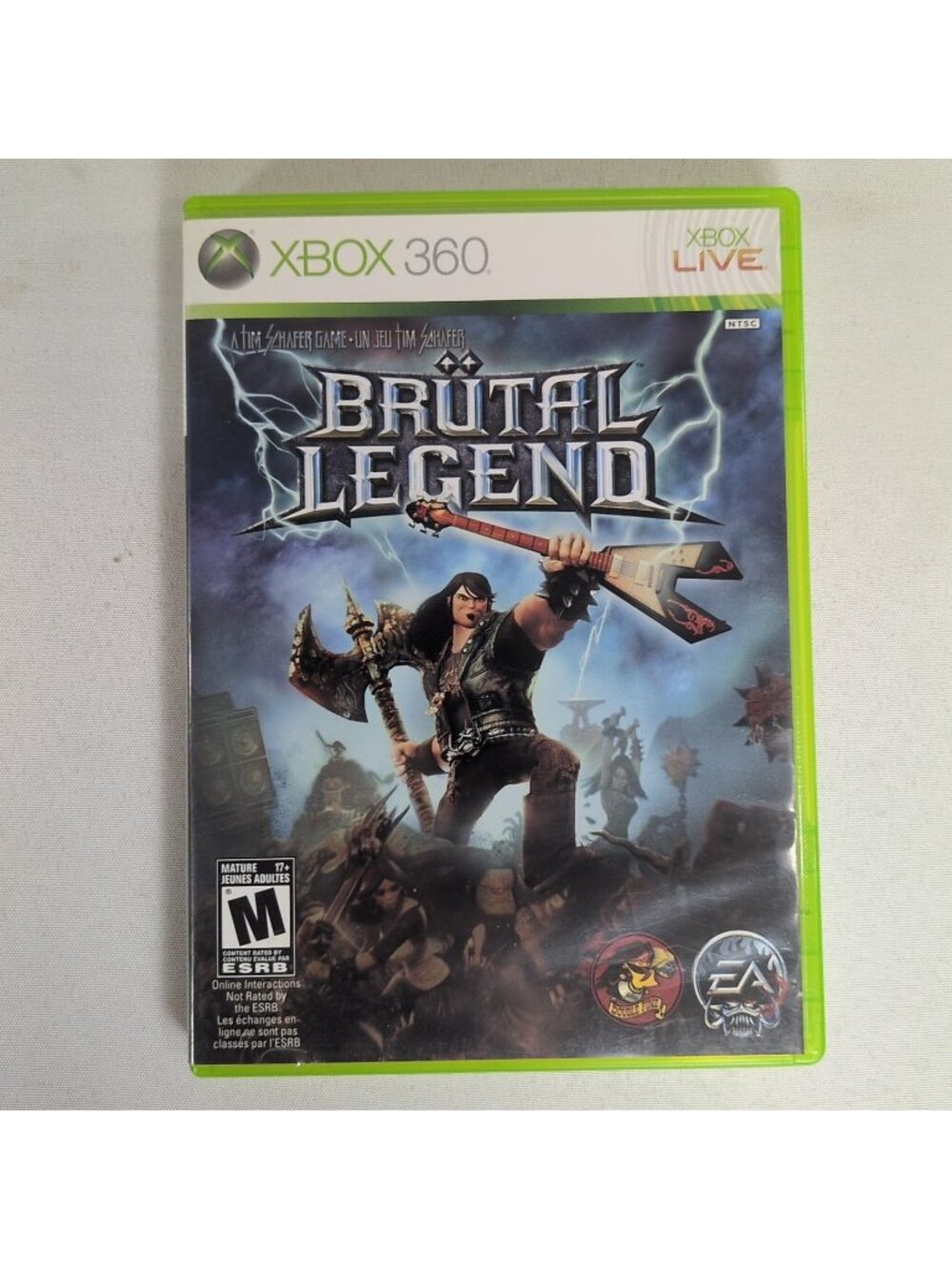 Tim Schafer's Brutal Legend Microsoft Xbox 360 CIB Tested Working Manual NTSC